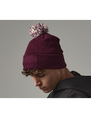 BEE-B443-Snowstar® Patch Beanie